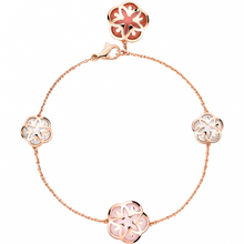 Pulseira de joias em ouro rosa