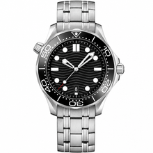 Relógio de mergulho com mostrador preto, 42 mm