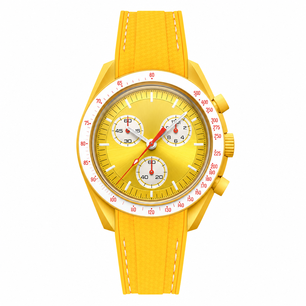 Racing Chronograph Watch Black Rubber product photo