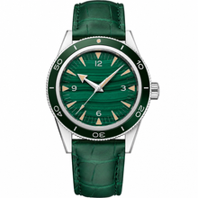 Relógio social com mostrador verde, 41 mm