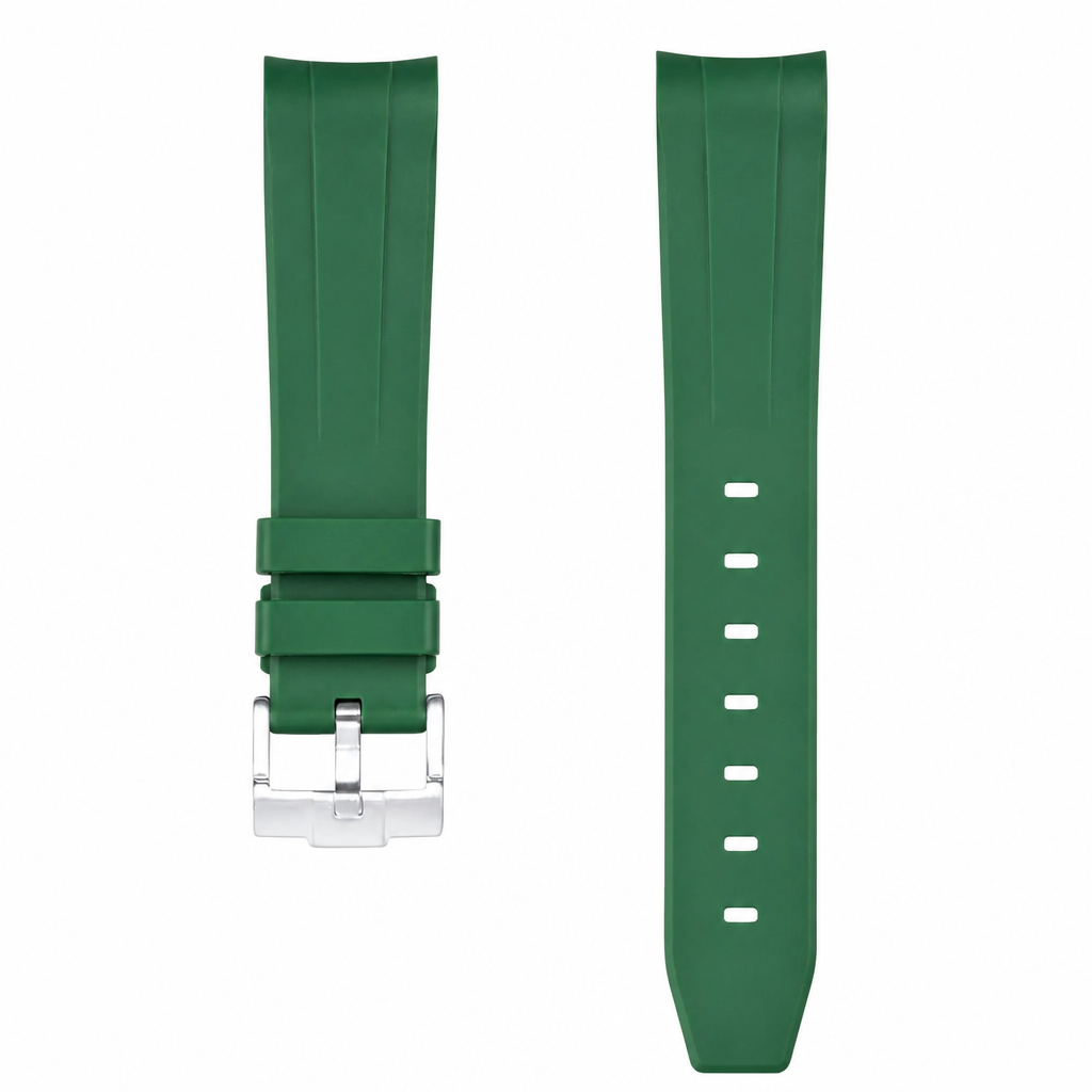 Green Rubber Watch Strap product photo
