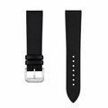 Black leather watch strap 20mm product photo