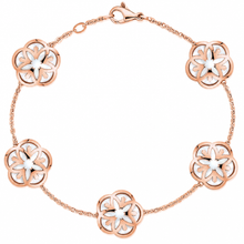 Pulseira de joias em ouro rosa