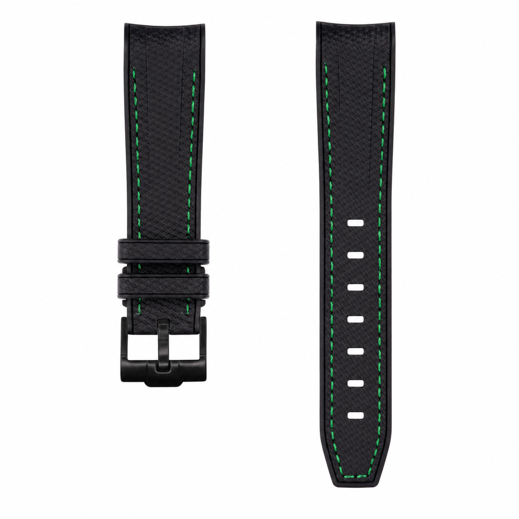 Green Rubber Watch Strap product photo
