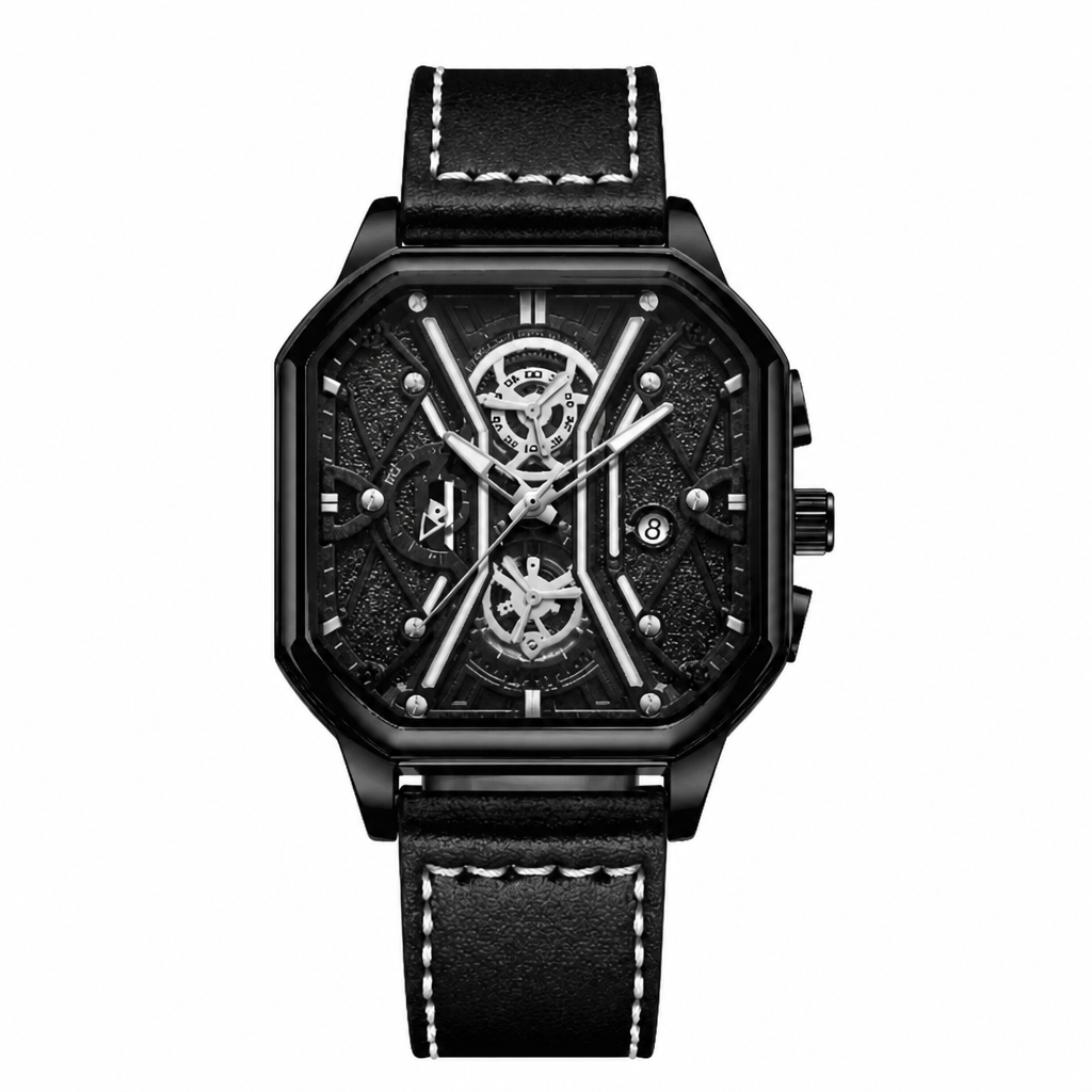 Dress Watch Black Leather product photo