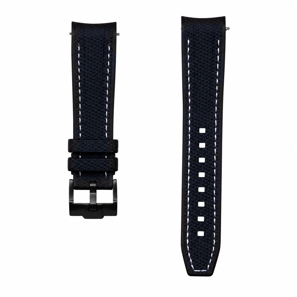 White Rubber Watch Strap product photo