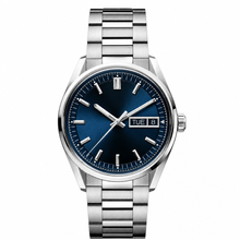 Relógio social com mostrador azul, 41 mm