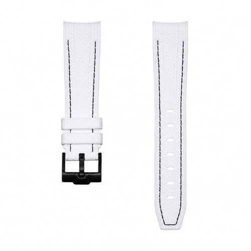 White Rubber Watch Strap product photo