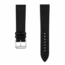 Pulseira de relógio em couro preto