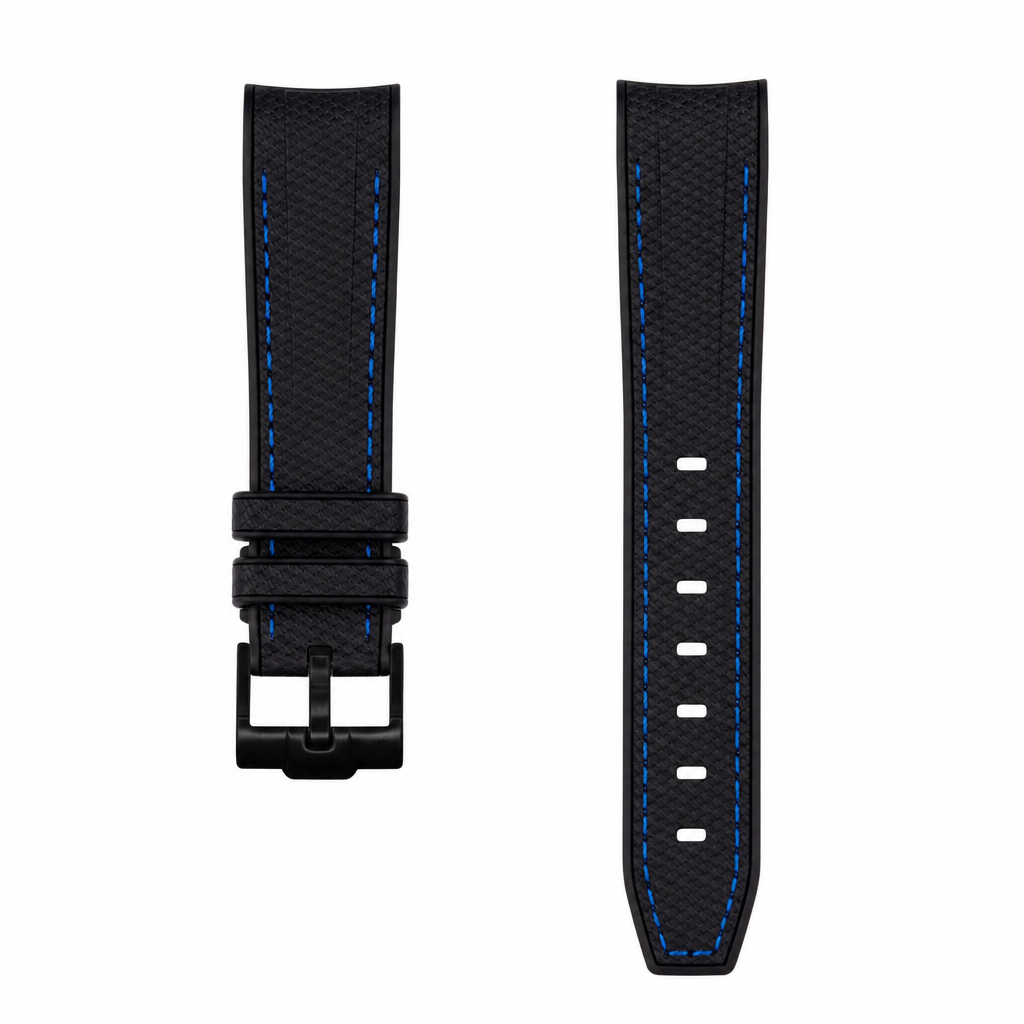 Blue Rubber Watch Strap product photo