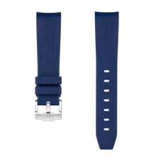 Pulseira de relógio de borracha azul