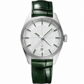 Calendar Dress Watch White Green Leather 41mm product photo