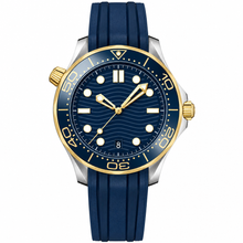 Relógio de mergulho com mostrador azul, 42 mm