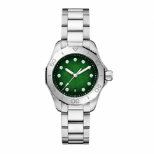 Relógio esportivo com mostrador verde, 30 mm