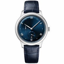 Relógio social com mostrador azul, 41 mm