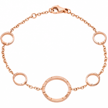 Pulseira de joias em ouro rosa