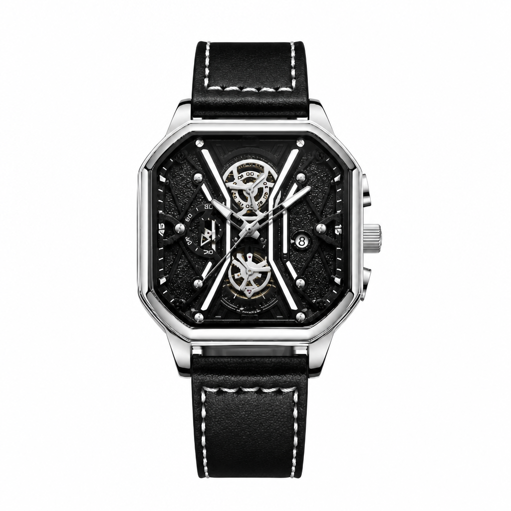 Dress Watch Black Leather product photo