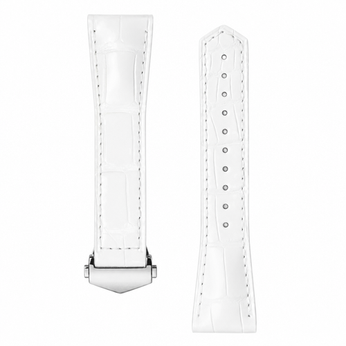 White Leather Watch Strap 39mm product photo