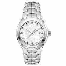Relógio feminino de ocasião com pulseira na cor prata