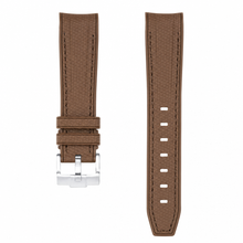 Pulseira de relógio de borracha marrom