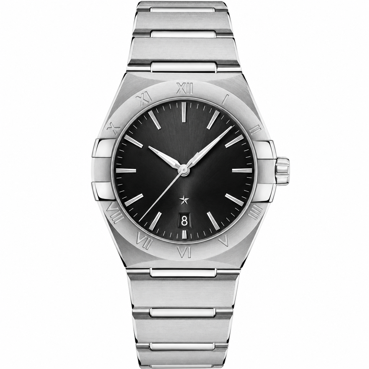 Gents Dress Watch Black Steel 39mm product photo