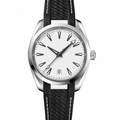 Casual Watch with White Dial and Black Strap 38mm product photo