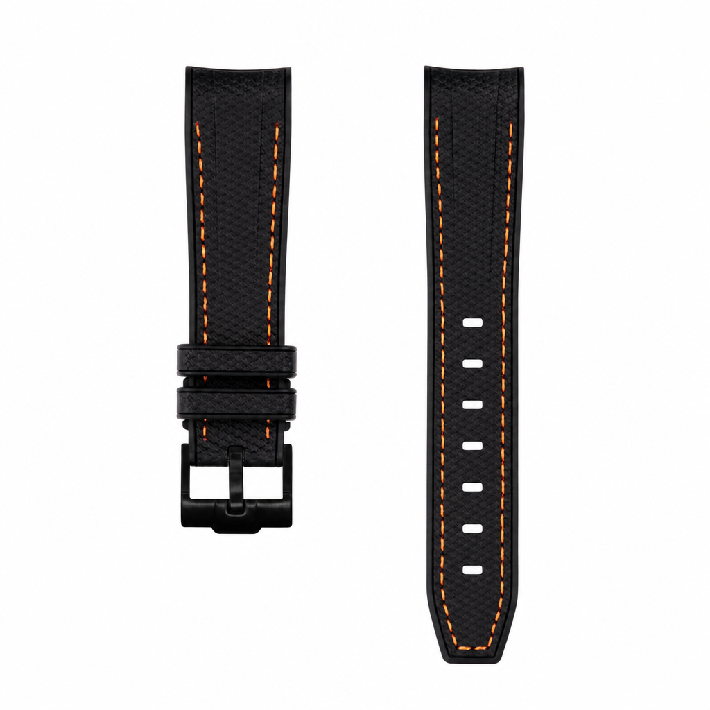 Black Rubber Watch Strap product photo