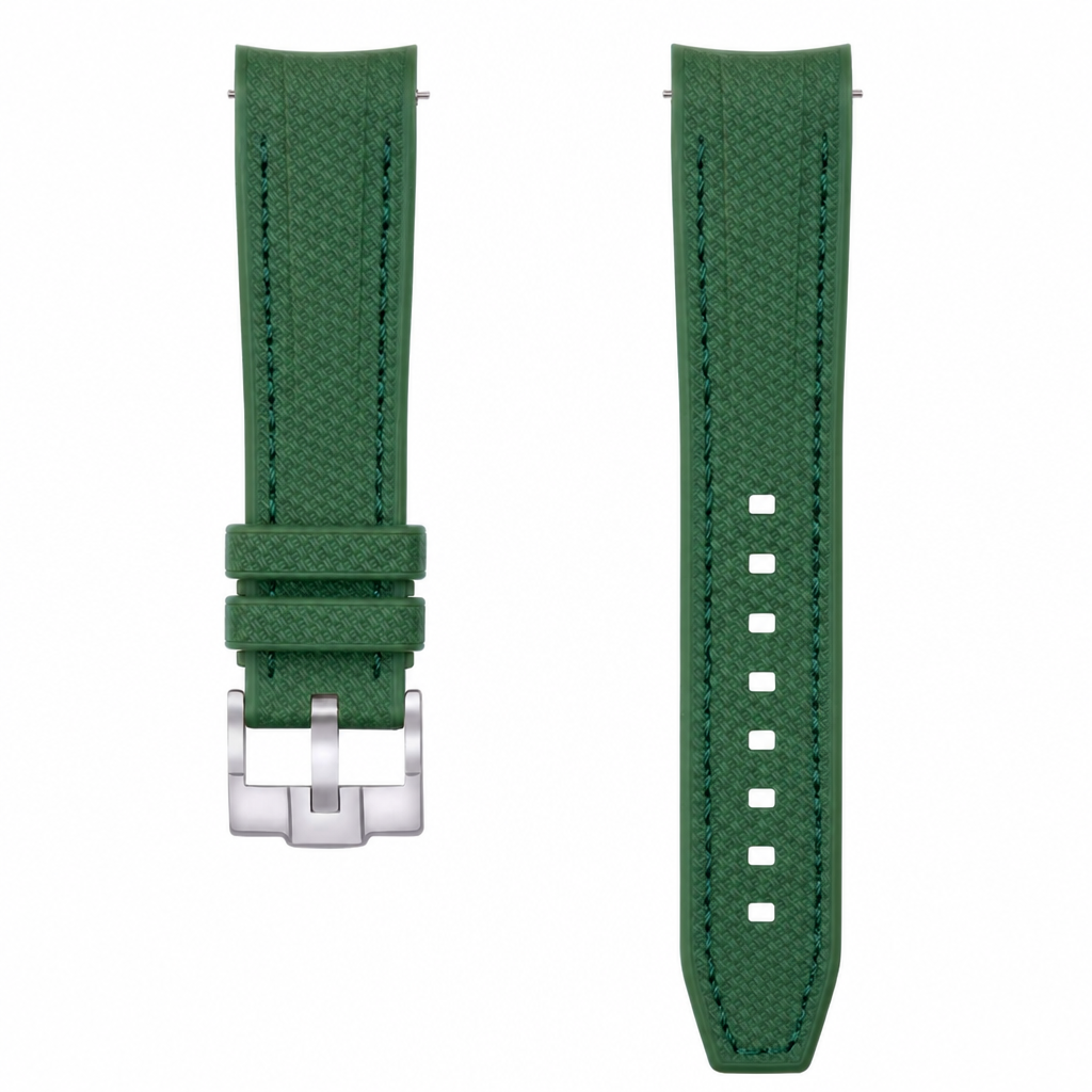 Green Rubber Watch Strap product photo