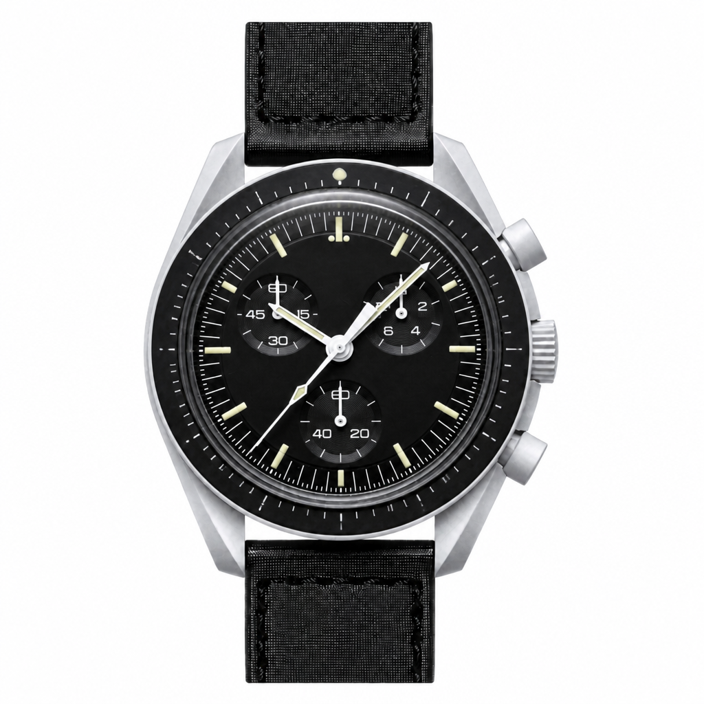 Racing Chronograph Watch Black Steel product photo