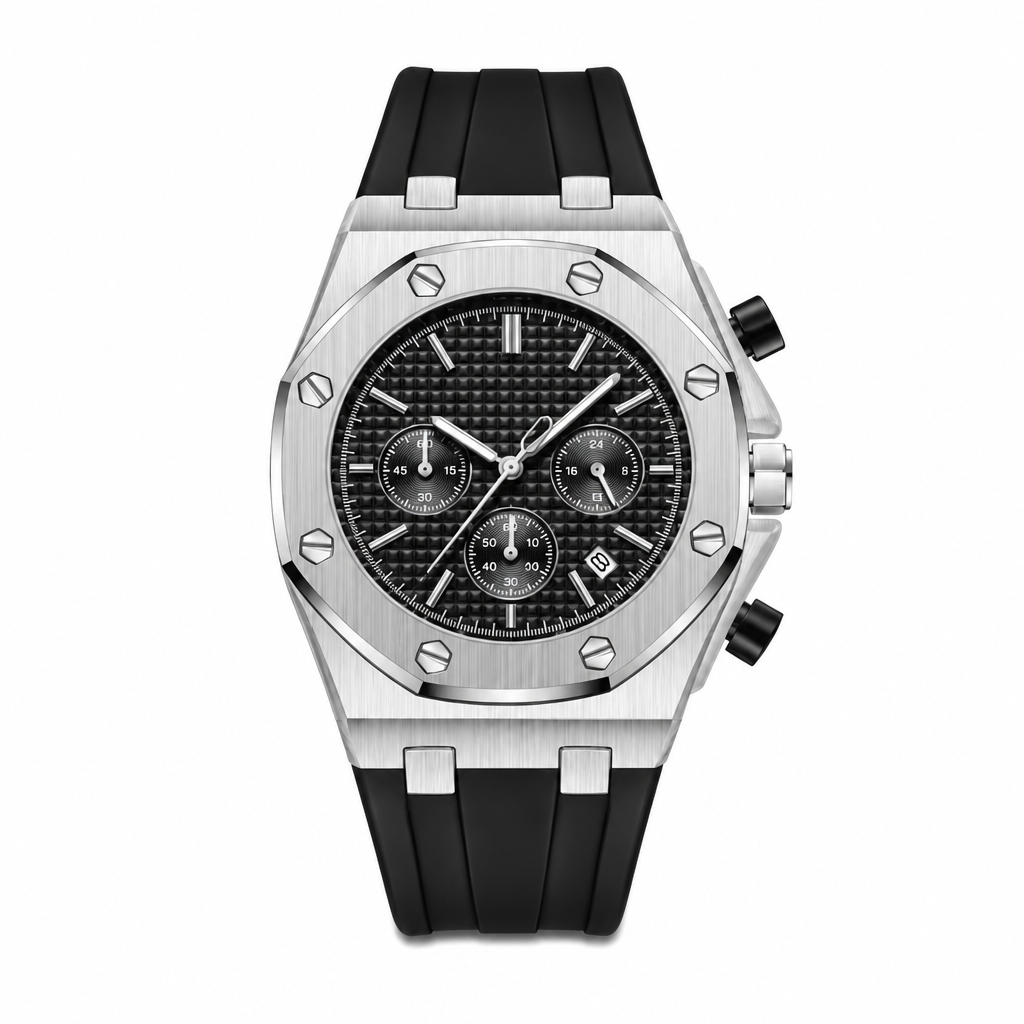 Racing Chronograph Watch Silver Steel product photo