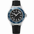 Sport Diver Watch with Black Dial and Rubber Strap, 42mm case