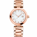 Rose Gold Tone Dress Watch with Mother-of-Pearl Dial product photo