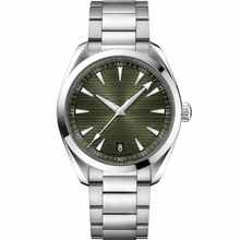 Relógio casual com mostrador verde, 41 mm